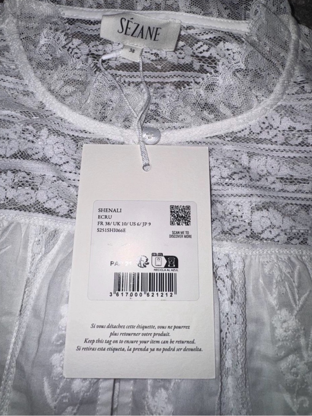 Sezane Shenali blouse - Picture 2 of 3